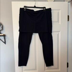 CAbi Navy Skirted M’Leggings